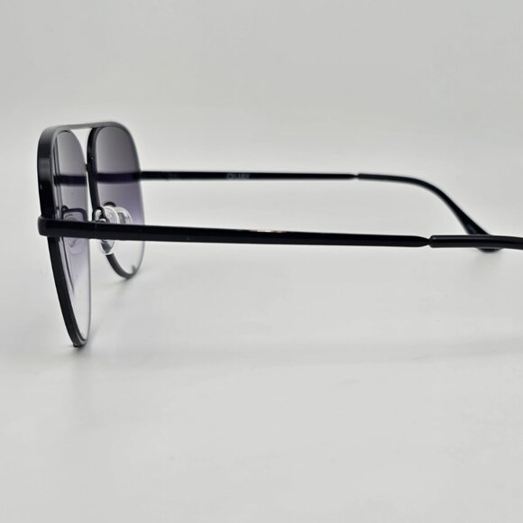 Quay Australia High Key Black Frame Fade Lens Large Aviator Sunglasses 63-18-140 main image 10